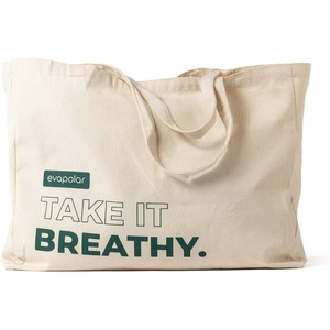 image:imageEvapolar evaBAG Cotton Tote Bag Reusable Grocery Shopping Bag Handy Bag Ivory Ivory L